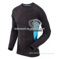Wool Knitted Thermal Underwear Tops For Mens